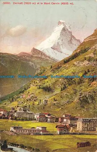 R655597 Zermatt und das Matterhorn. Photoglob