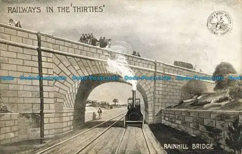 R657772 Regenhügelbrücke. Eisenbahnen in den dreißiger Jahren. L. und N.W. R