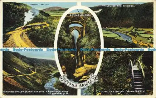 R657777 Teufelsbrücke. Rheidolbahn. E.T.W. Dennis. Multi View