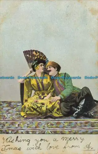 R657044 Mann und Frau in traditioneller Kleidung. E.S.D. Serie. Nein. 1546