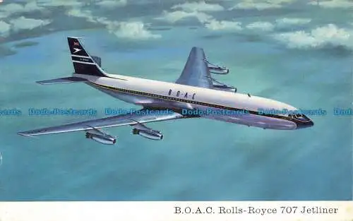 R657814 B.O. A.C. Rolls Royce 707. Jetliner. Boeing Flugzeug