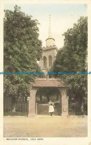 R656363 Baldockkirche. Lych Gate. H.M. Hambrook