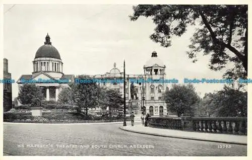 R658480 Aberdeen. Seine Majestät Theater und Südkirche. J. Lachs