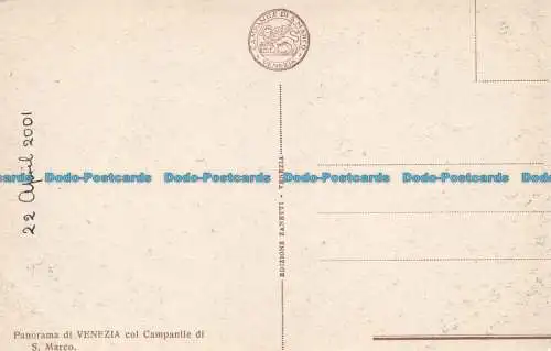 R658538 Panorama von Venedig mit dem Glockenturm von St. Marco. Zotten