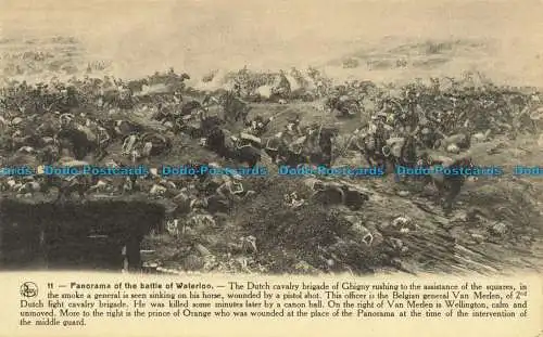 R658576 Panorama der Schlacht von Waterloo. Die niederländische Golgatha-Brigade von Ghigny