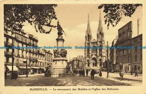 R658588 Marseille. das Mobildenkmal und die Reformkirche