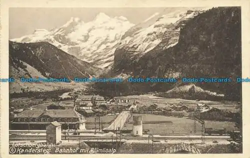 R657968 Lotschbergbahn. Kandersteg. E. Groh. Halle