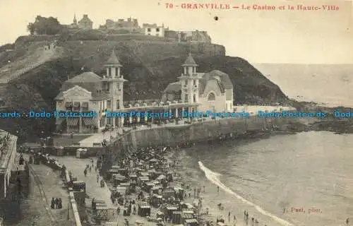 R659319 Granville. Das Casino und die Haute. Stadt. J. Puel