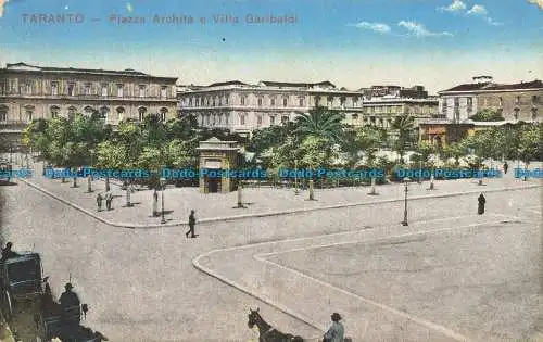 R658621 Taranto. Piazza Archita und Villa Garibaldi