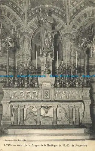 R657237 Lyon. Altar der Krypta der Basilika N.D. De Fourviere