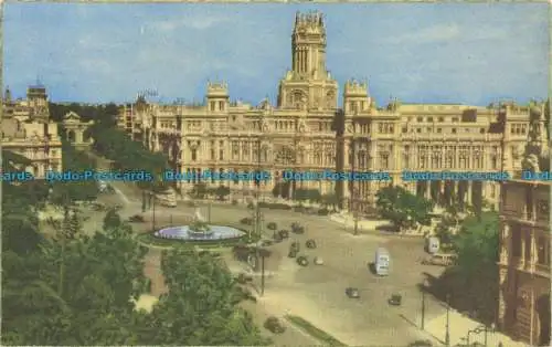 R659342 Madrid. Cybele Circus und die Post. Künstlerische Heliotypie