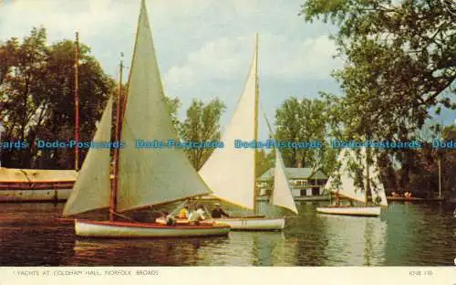 R659348 Norfolk Broads. Yachten in der Coldham Hall. Jarrold. RP