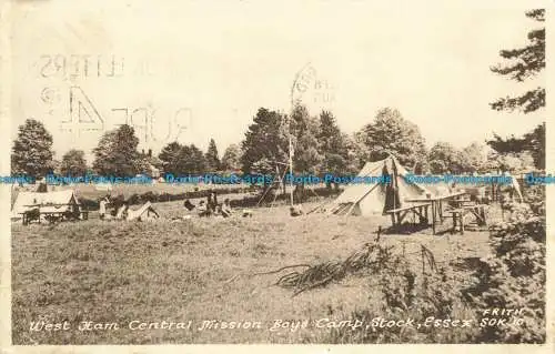 R658008 Essex. West Ham Central Mission Boys. Camp. Lagerbestand. F. Frith. 1953