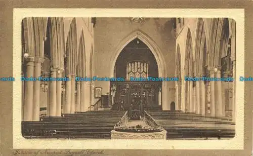 R658654 Pagnell Kirche. Innenraum von Newport. Simpson Serie