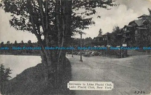 R659359 New York. Eintritt zum Lake Placid Club. Dexter Presse. Silvercraft. Marcy