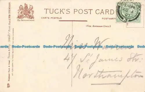 R658025 Shrewsbury. Ecke der Princess Street. Tuck. Stadt und Stadt. 2019. 1907