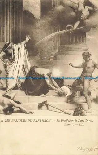 R656554 Die Fresken des Pantheons. Der Abflug von Saint Denis. Bonnat. LL. 41.