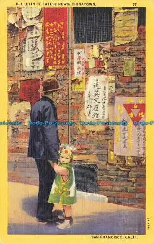 R656583 Kalifornien San Francisco. Chinatown. Bulletin der neuesten Nachrichten. Stanley A. Pil