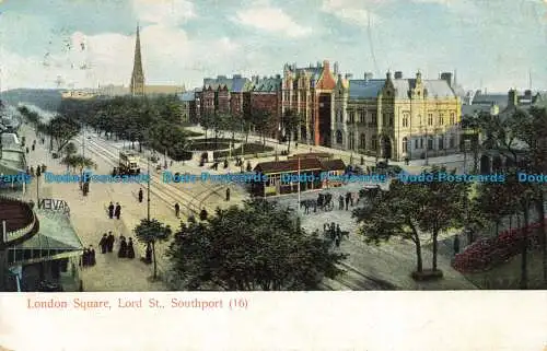 R658696 Southport. Lord St. London Square. 1904