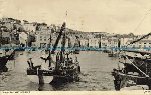 R658064 Brixham. Der Hafen. Photochrom. 1956