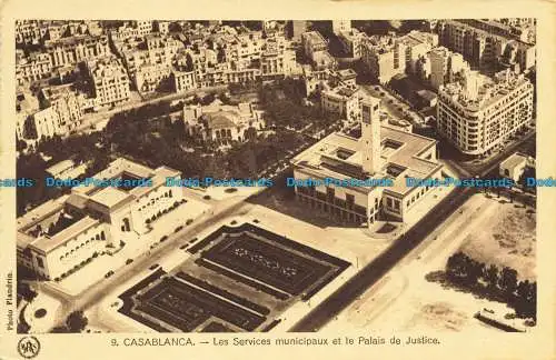 R658714 Casablanca. Stadtdienste und Justizpalast. Flandrin