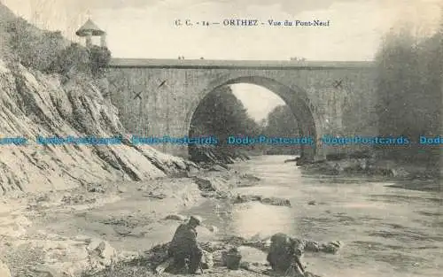 R659418 Orthez. Blick auf die neue Brücke