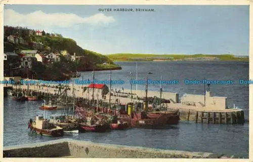 R658106 Brixham. Outer Harbour. E.T.W. Dennis. 1953