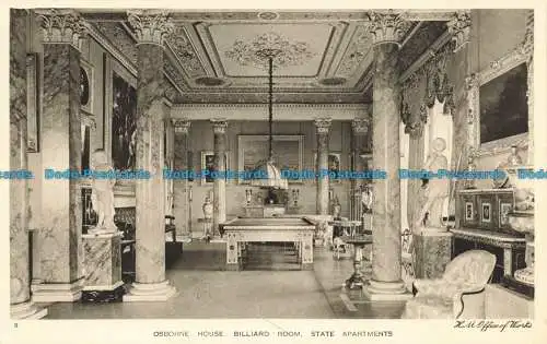 R658741 Osborne House. Billardzimmer. State Apartments. Vandyck-Drucker. H.M.