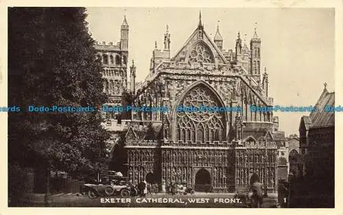 R659458 Kathedrale von Exeter. Westfront. 1951