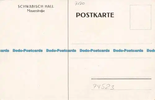 R656648 Mauerstrasse. Schwabischer Saal. Postkarte