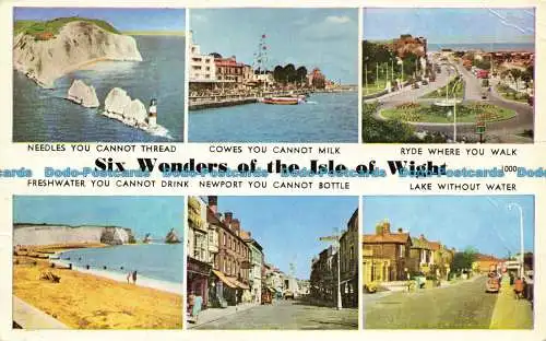 R658124 Sechs Wunder der Isle of Wight. Nadeln. Süßwasser. G. Dean. 1962. Mu