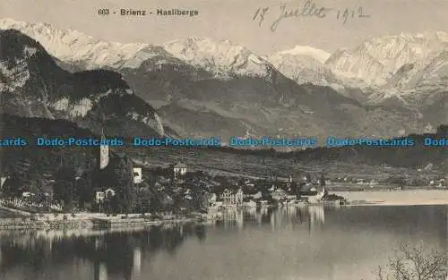 R658767 Brienz. Hasliberge. 1912