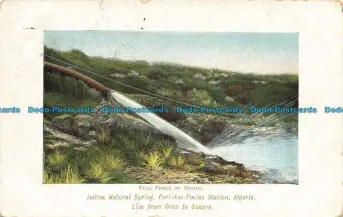 R658132 Algerien. Volle Federkraft. Icilma Natural Spring. Port Aux Poules St