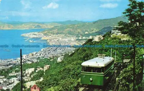 R660089 Hongkong. Blick von der rechten Spitze Das Auto fährt auf der Erbse