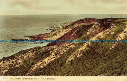 R660120 Mortehoe. Bull Point Leuchtturm und Klippen. Harvey Barton