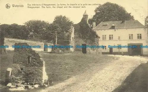 R660151 Waterloo. Hougoumont. Die Farm. Die Kapelle und die Leichen gut. Ern. Ne