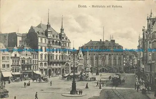 R660167 Bonn. Marktplatz mit Rathaus