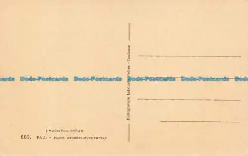 R660247 Pyrenäen Ozean. Pau. Place Georges Clemenceau. Labouche Freres