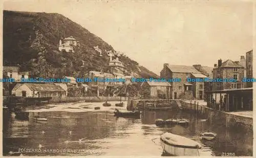 R660654 Polperro Hafen und Fischkai. Postkarte