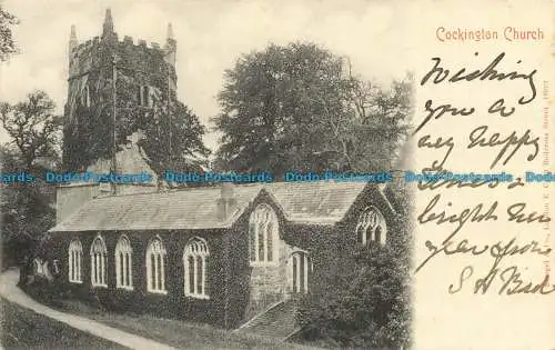 R660710 Cockington Church. Stengel. Postkarte. 1903