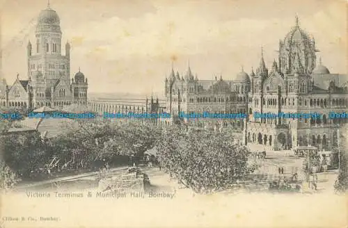 R660731 Bombay. Victoria Terminus und Rathaus. Clifton