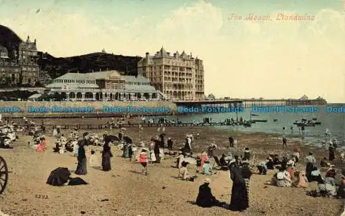 R660352 Llandudno. Der Strand. Valentine-Serie. 1907