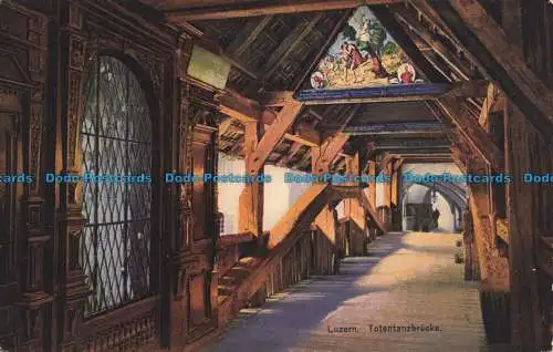 R660757 Luzern. Totentanzbrücke. Inneres der Spreuerbrücke. E. Goetz