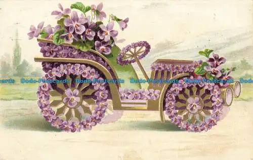 R660383 Auto mit Blumen