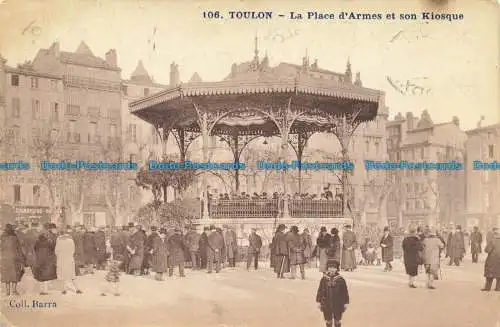 R660392 Toulon. Der Place d Armes und sein Kiosk. Stange. 1932