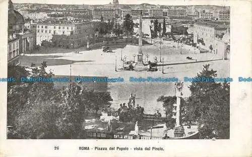 R660800 Rom. Piazza del Popolo. Blick vom Pincio