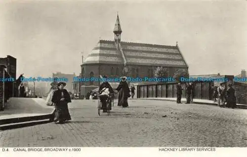 R660810 Broadway. um 1900. Kanalbrücke. Hackney Bibliotheksdienste