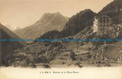 R660409 Gietroz und der Mont Blanc. Jullien Freres