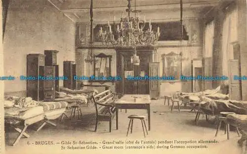 R661447 Brügge. Tolles Zimmer. Eingangsseite. Während der deutschen Besatzung. St. Sebasti