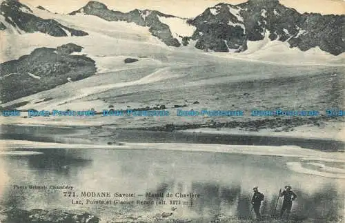 R660861 Modane. Savoyen. Massiv von Chaviere. Lac. Spitze und Gletscher Renod. Grimal